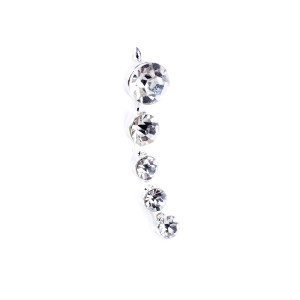 crystal ear pin