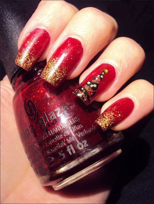 christmas nail art 01