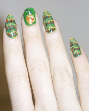 christmas nail art 08